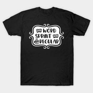 Word Sprint Regular - Writing Typography T-Shirt